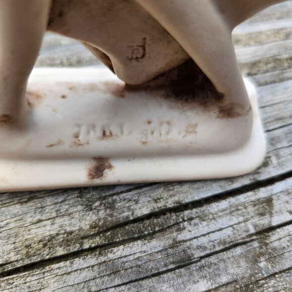 Abstract Dancing Couple Resin Sculpture Signed Jart Brutalist Modernist Style 7 - Picture 9 of 10